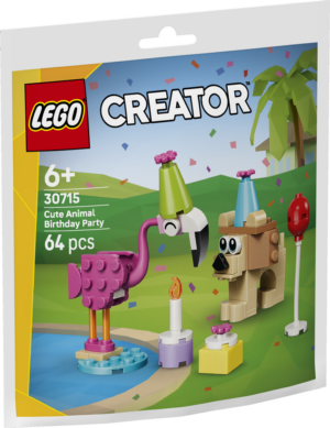 Niedliche Tiere Feiern Geburtstag