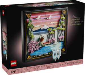 Japanische Kirschblütenlandschaft