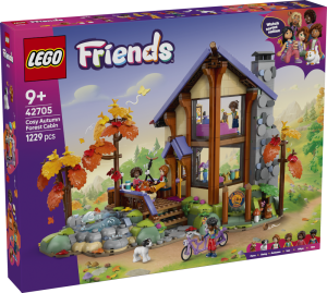 Gemütliche Hütte im Herbstwald